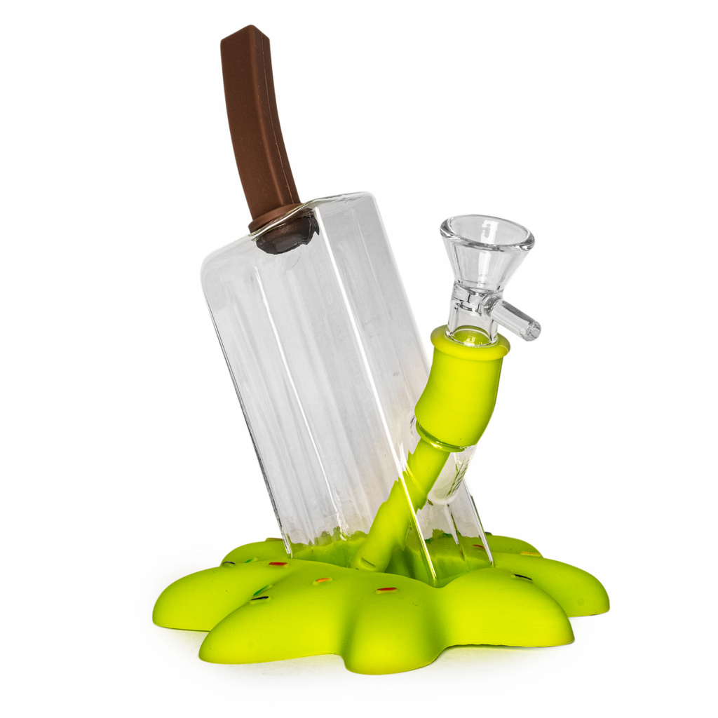 Popsicle Bubbler with Glass and Silicone