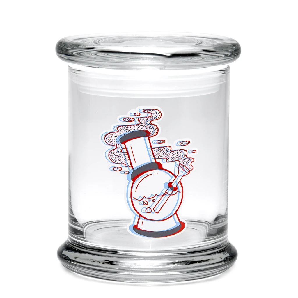 420 Jar with Pop-Top - 3D 'Water Pipe'
