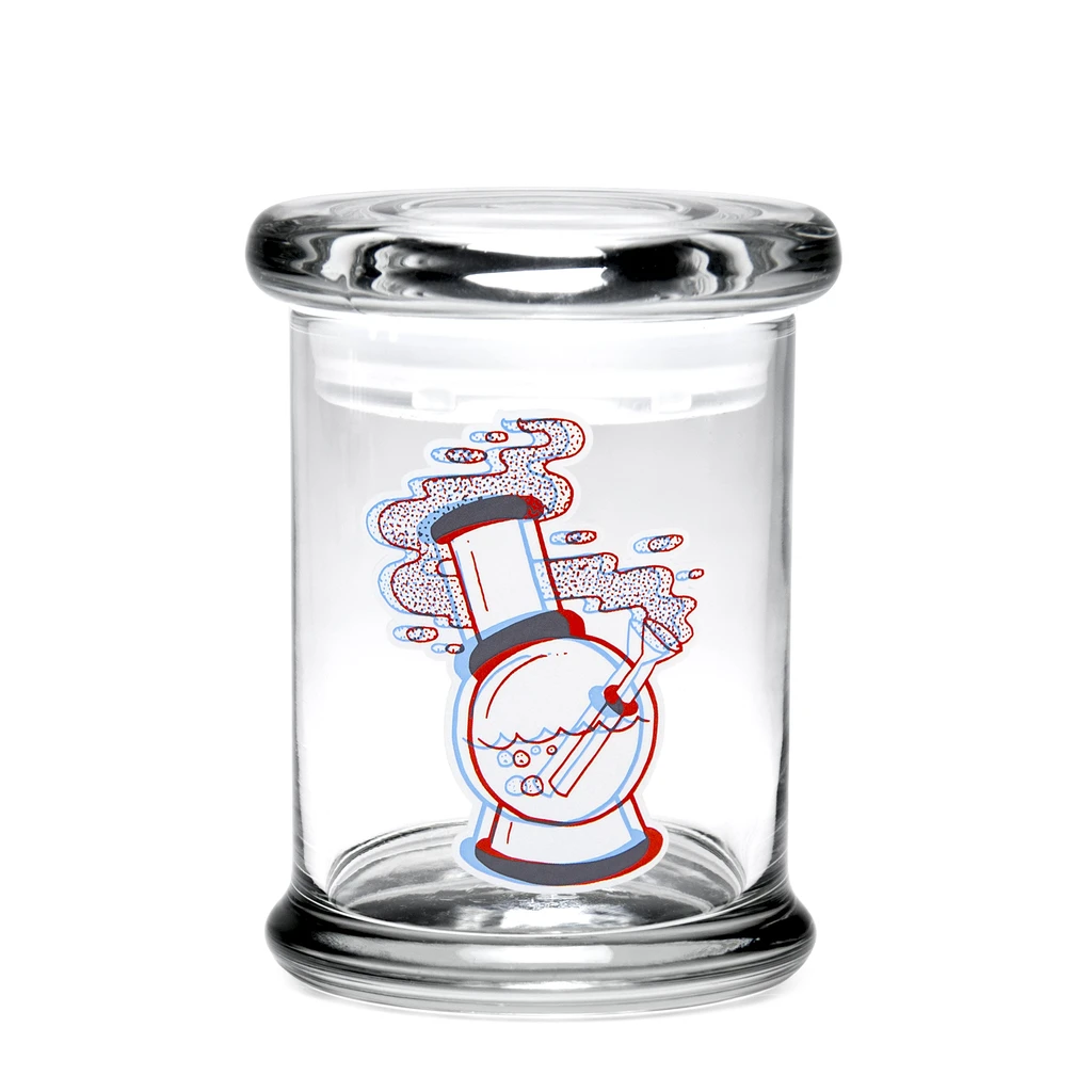 420 Jar with Pop-Top - 3D 'Water Pipe'