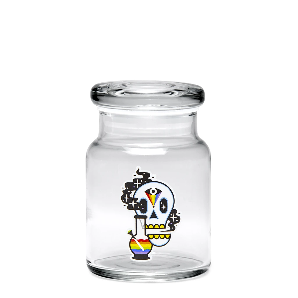 420 Jar with Pop-Top - Cosmic Skull