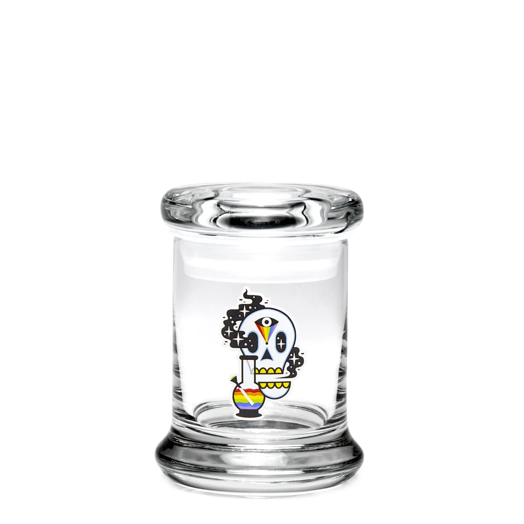 420 Jar with Pop-Top - Cosmic Skull