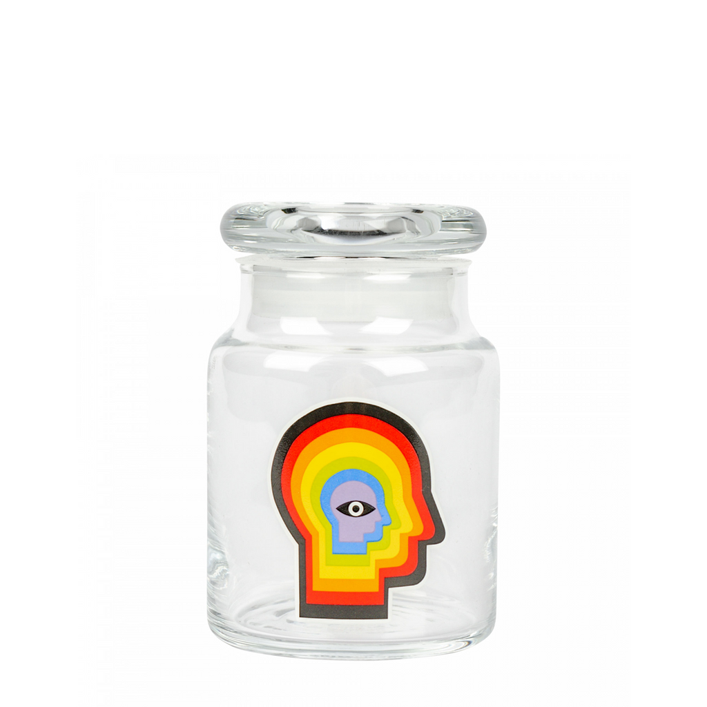 420 Jar with Pop-Top - Rainbow Mind
