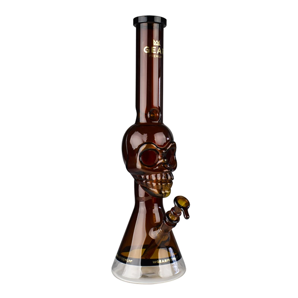 Tuxedo Skull 18" Bong with Black Accents by GEAR