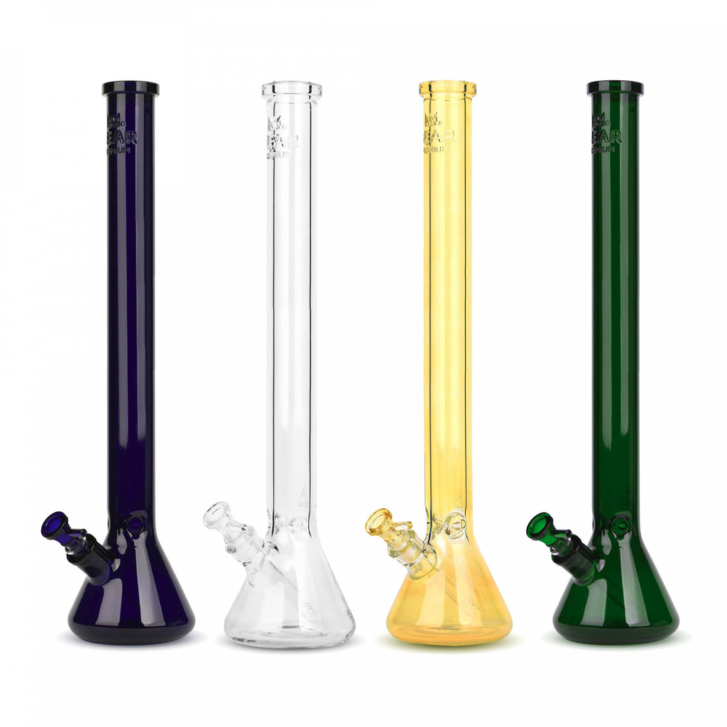 Colored 7mm Extra Thick Glass Bong - 24"