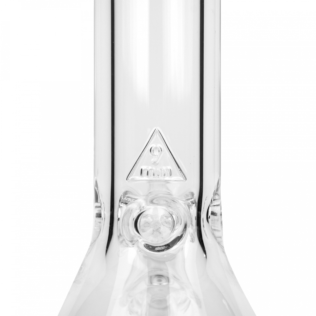Extra Thick 9mm Glass Beaker Tube Bong - 24" Tall