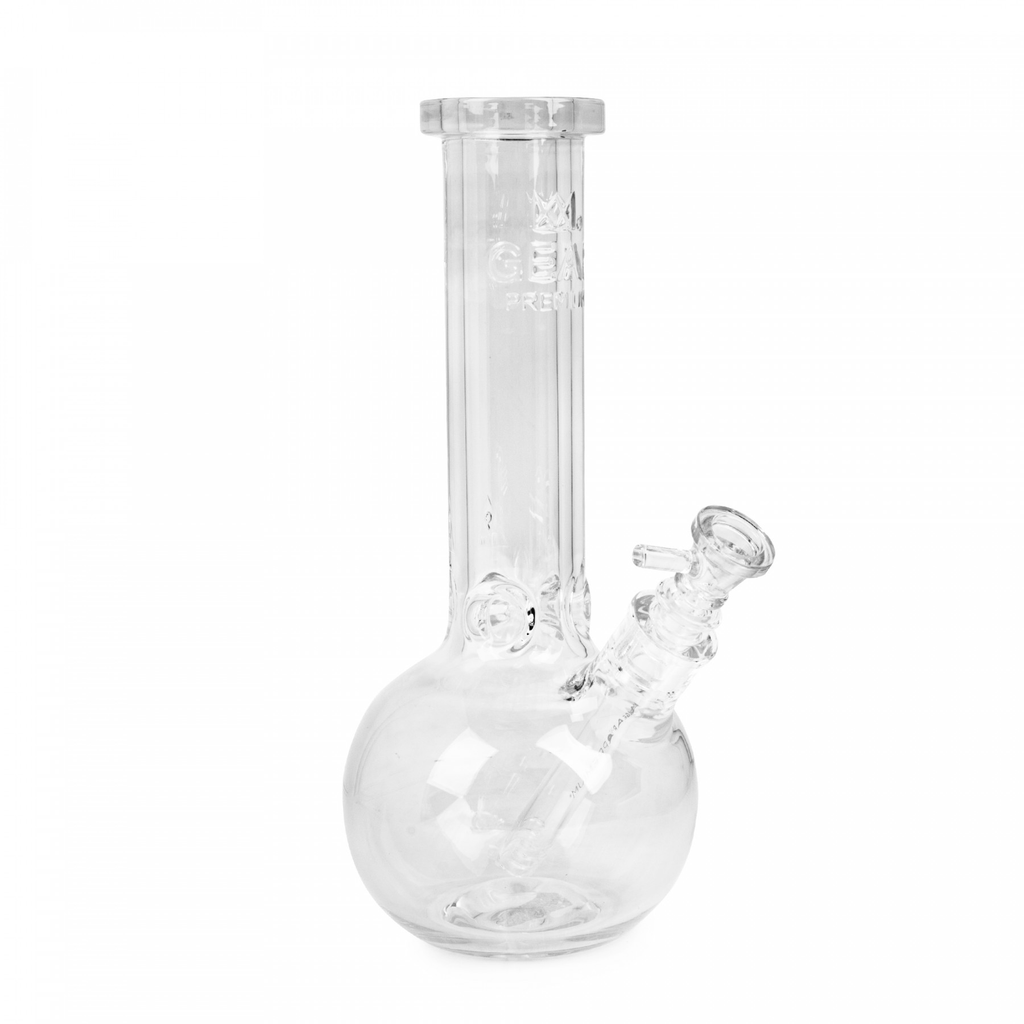 Extra Thick 9mm Glass Bubble Tube Bong - 12" Tall