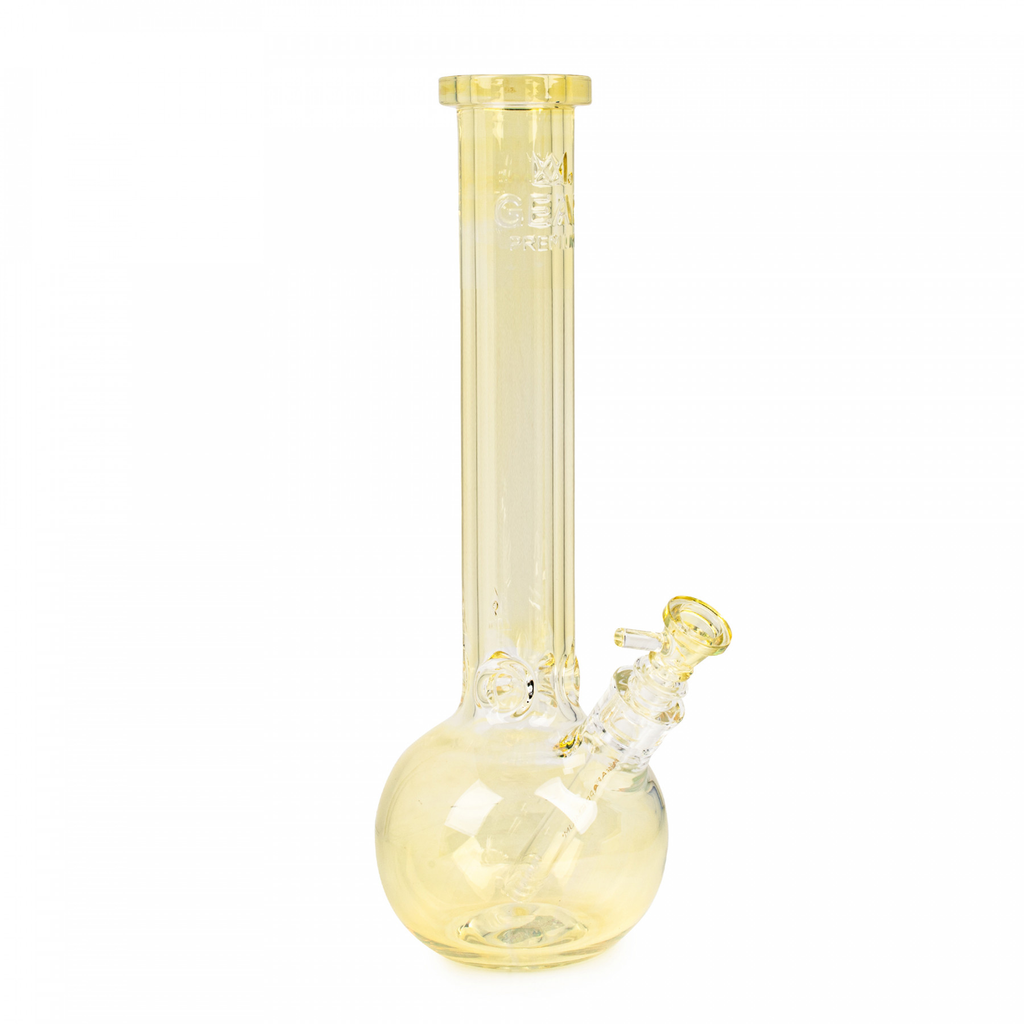 Extra Thick 9mm Glass Bubble Tube Bong - 15" Tall