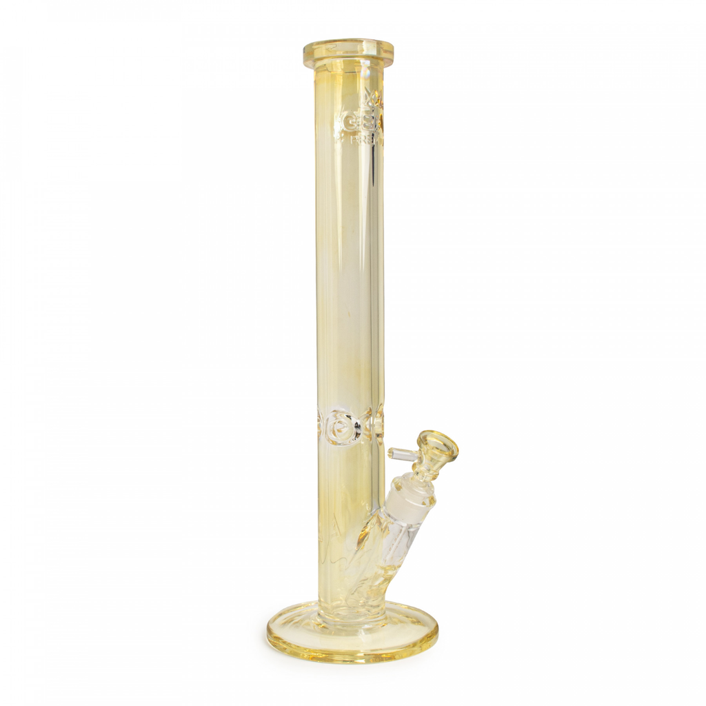 Extra Thick 9mm Glass Straight Tube Bong - 18" Tall