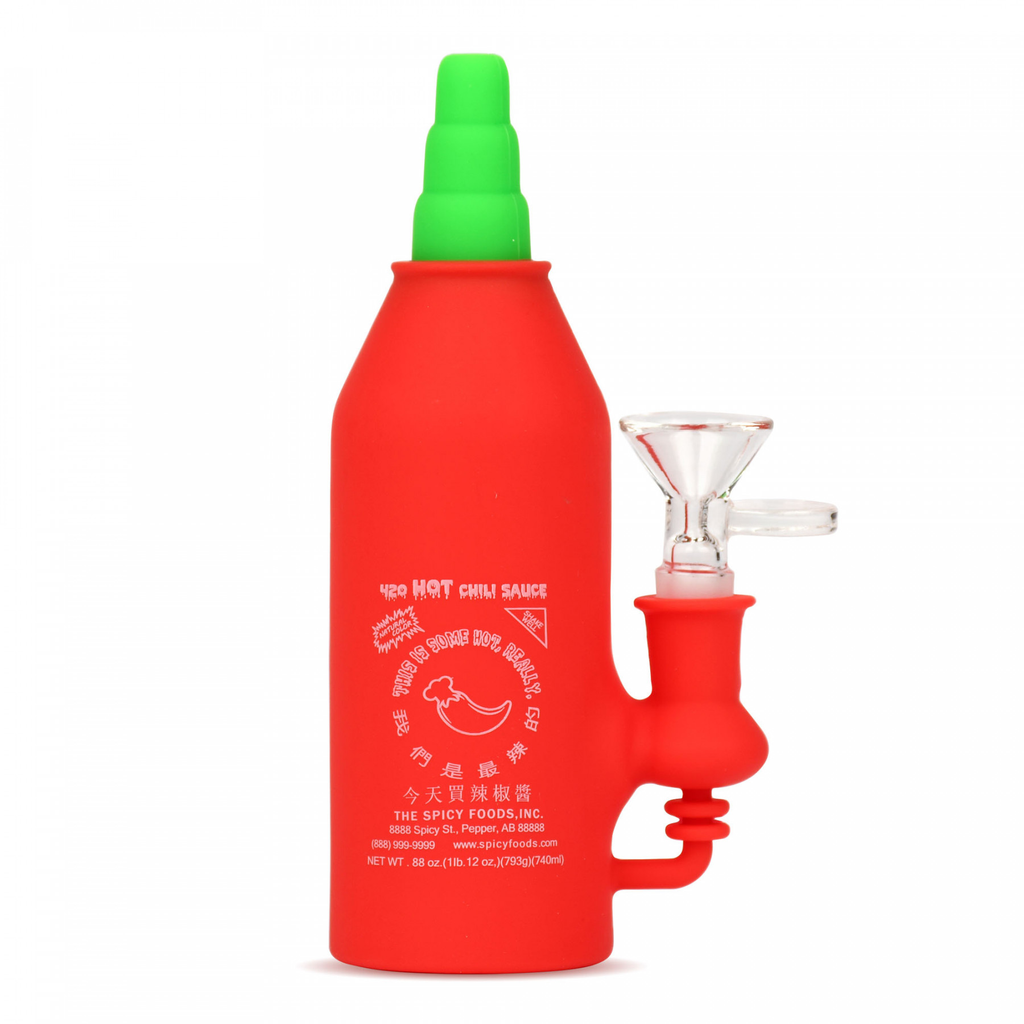 Silicone Chili Sauce Bottle Water Pipe