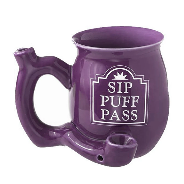 Coffee Mug Pipe - Sip Puff Pass