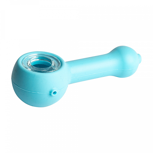 NoGoo Silicone Spoon Handpipe with Glass Bowl