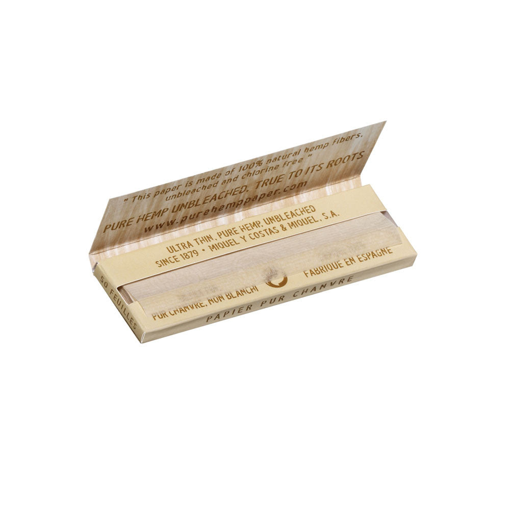 Pure Hemp Unbleached Rolling Papers - Single Wide