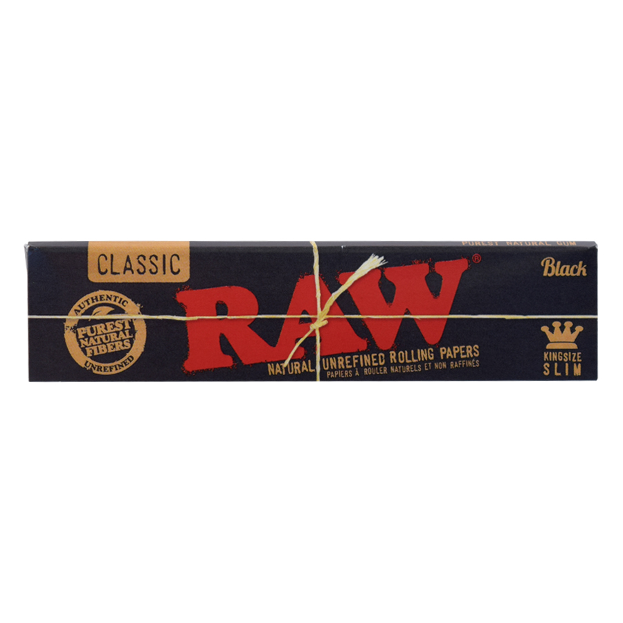 RAW Black Rolling Papers - King Size Slim