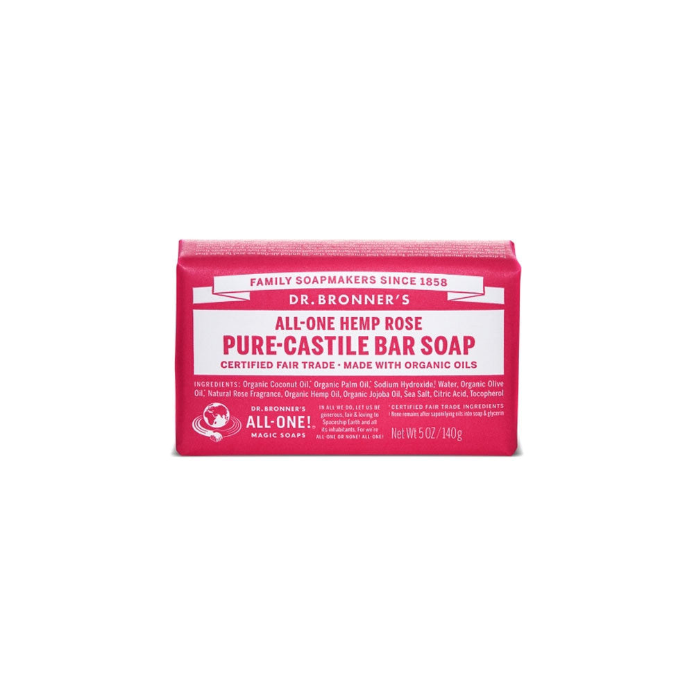 Rose Dr. Bronner's Pure-Castile Bar Soap