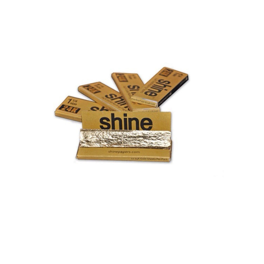 Shine 24K Gold Papers - 1 1/4 Size 2-Sheeter