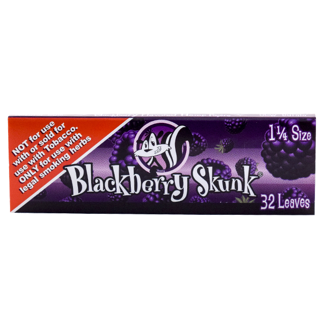 Skunk Brand Flavored Rolling Papers - Blackberry Skunk