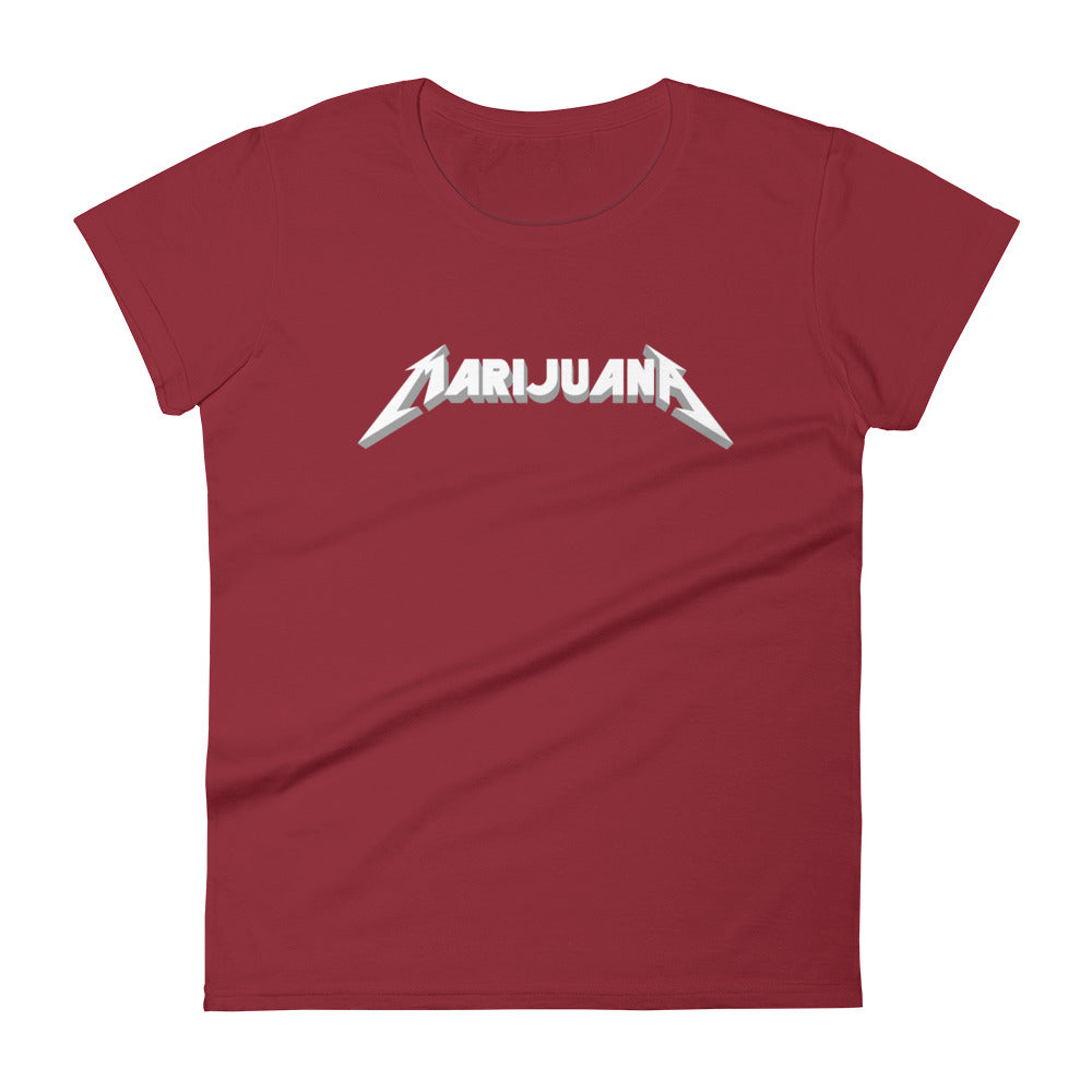 Marijuana Heavy Metal T-Shirt - Women's